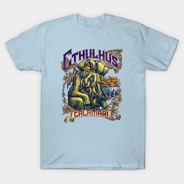 Cthulhu's Calamari T-Shirt by ChetArt